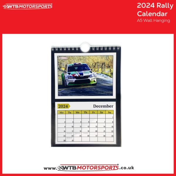 2024 Rally Calendar Motorsports A5 Wall Hanging Calendar WTB Motorsports